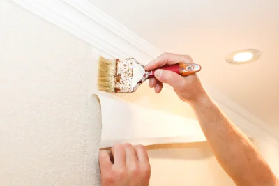Pose de papier peint à Quillebeuf-sur-Seine — revêtements muraux et toiles de verre